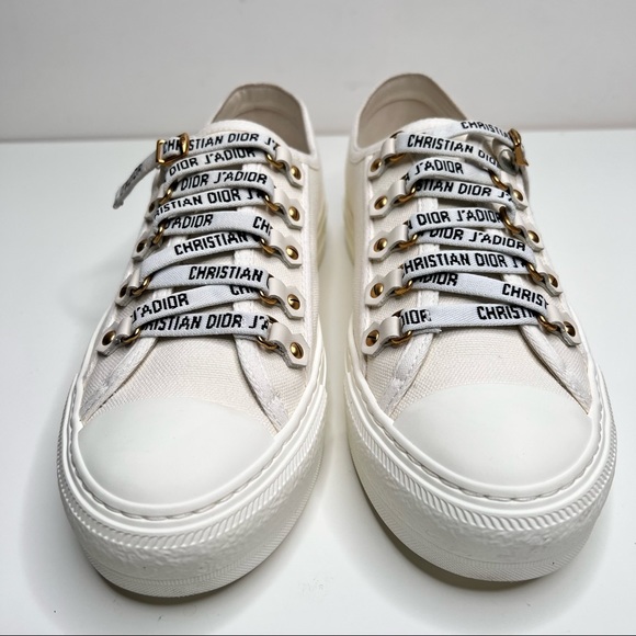 CHRISTIAN DIOR WALK'N'DIOR SNEAKER Cotton Canvas Size 38 EU 8 US - Picture 6 of 16